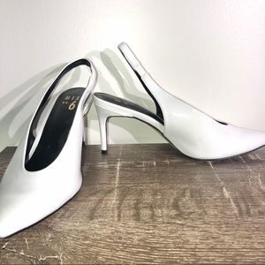 Mix No. 6 White Pointed Heels